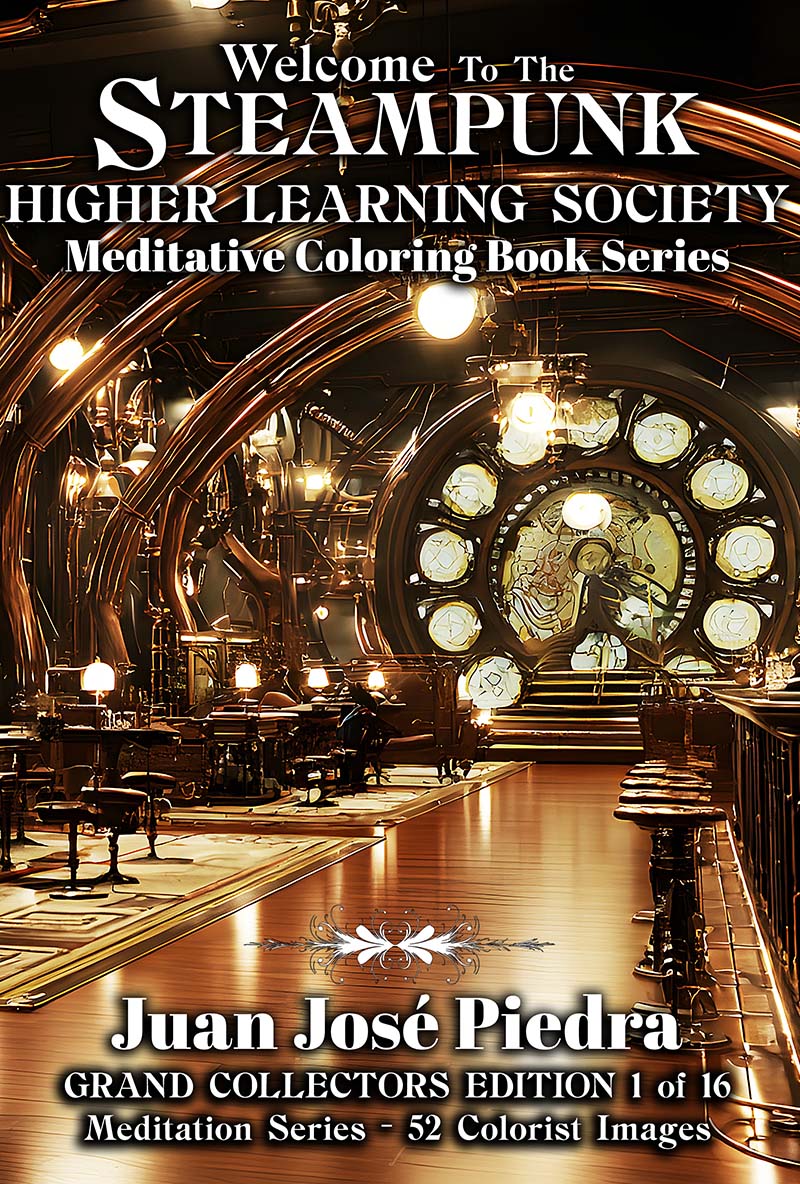 Steampunk coloring book volume one cover