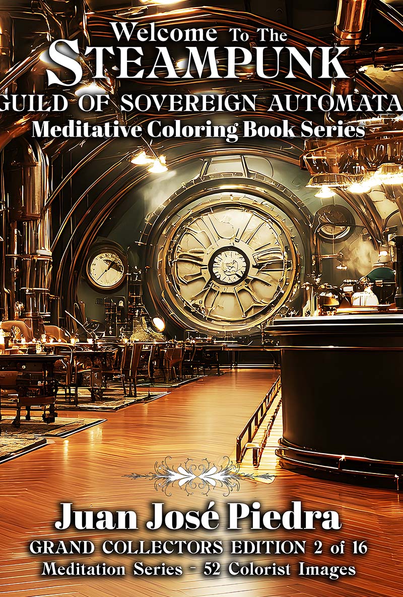 Steampunk coloring book volume two cover